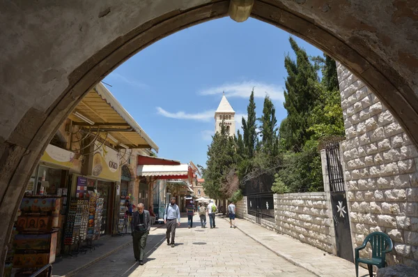 Gerusalemme Maggio 2015 Turista Nella Città Vecchia Gerusalemme Israele — Foto Stock