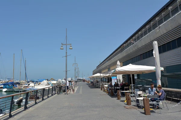 Porto da cidade velha de Jaffa em Tel Aviv — Fotografia de Stock