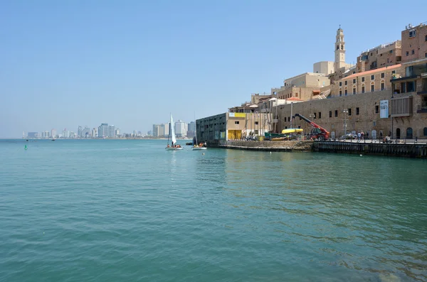 Porto da cidade velha de Jaffa em Tel Aviv — Fotografia de Stock