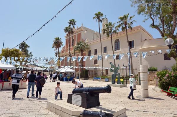St. Peterskirche im alten Hafen von Jaffa — Stockfoto