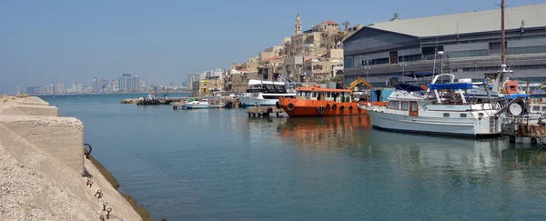 Stary port miasta jaffa w tel Awiwie Jafy — Zdjęcie stockowe