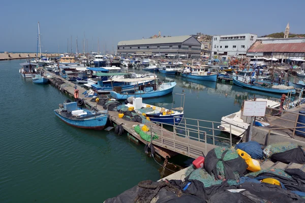 Porto da cidade velha de Jaffa em Tel Aviv — Fotografia de Stock