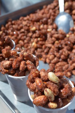 Tereyağı Toffee fıstık sergilenen sokak Dükkanı