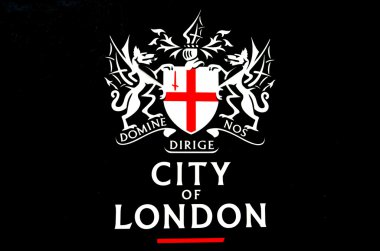 City of London Sign on dark background
