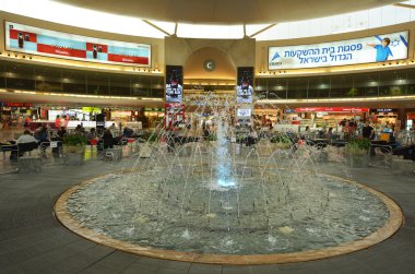 Passengers in Ben Gurion Airport, Israel