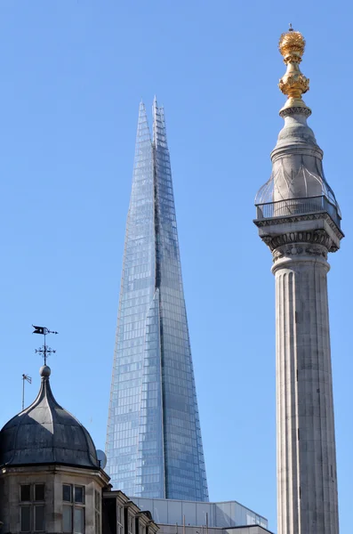 The Monument In City of London — Stock Photo, Image