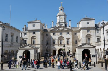 Visitors at Horse Guards