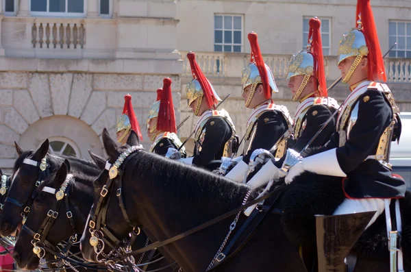 Soldados montados da Cavalaria Doméstica — Fotografia de Stock