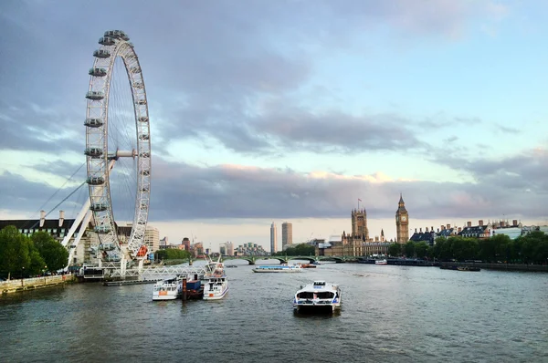 London Eye - Londyn Uk — Zdjęcie stockowe