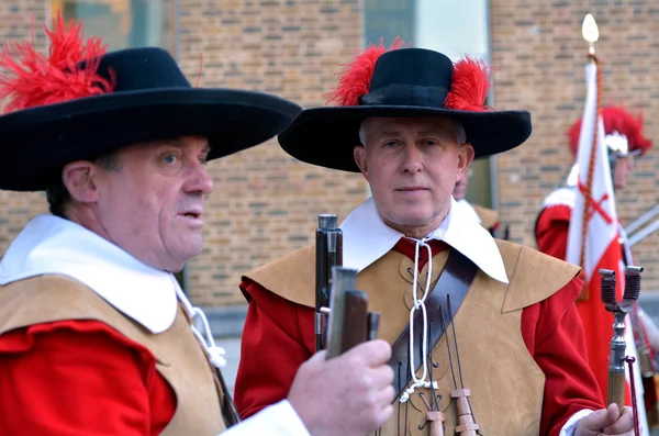 Pikemen and Musketeers of the Honourable Artillery Company in Lo — Stock Photo, Image