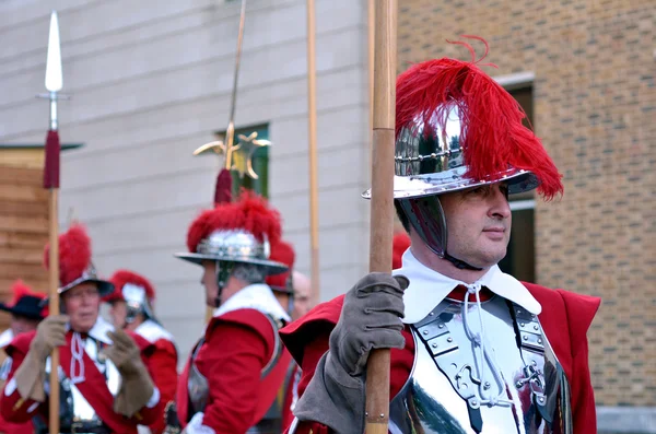 Pikemen and Musketeers of the Honourable Artillery Company — Stock Photo, Image