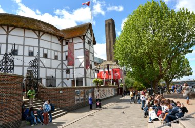Globe Shakespeare Theatre in London - England UK clipart