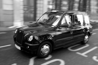 London black cab in City of London UK