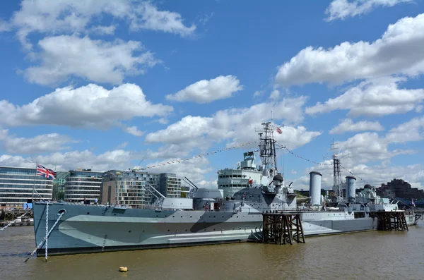 HMS Belfast (C35) London - England United Kingdom — ストック写真