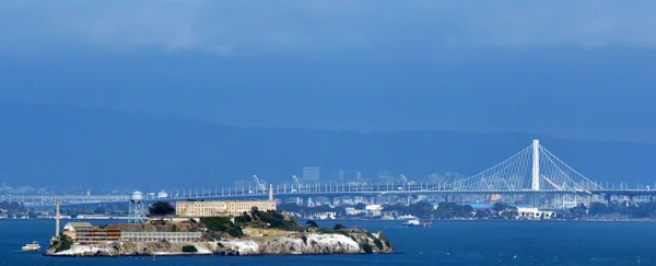 Alcatraz Island in San Francisco Bay - CA — стокове фото