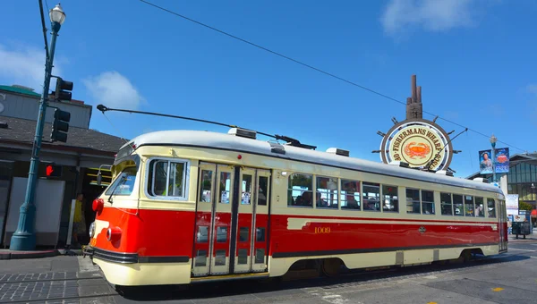 PCC - Presidents Conference Committee streetcar tram in San Fran — Stock Photo, Image