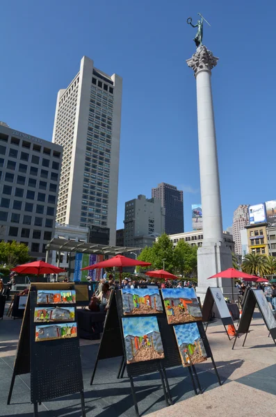 Dewey Monument in San Francisco Union Square CA — Stockfoto
