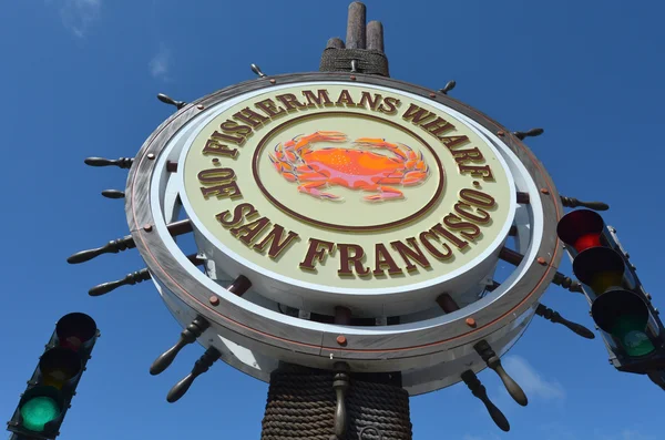 Fisherman Wharf sign — Zdjęcie stockowe