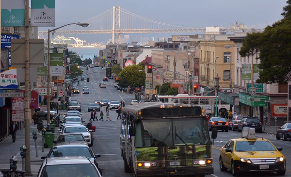 Puente de la bahía de Oakland San Francisco — Foto de Stock