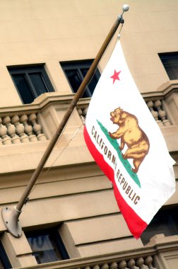 Flag of California on a building