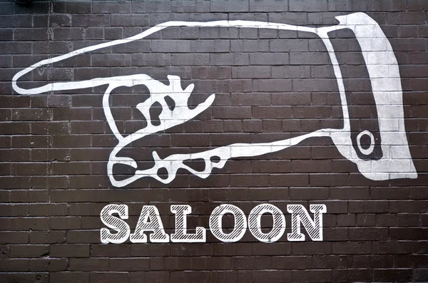 Saloon sign and symbol — Stock Photo, Image