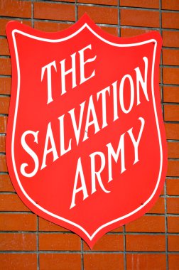 The Salvation Army Red Shield sign