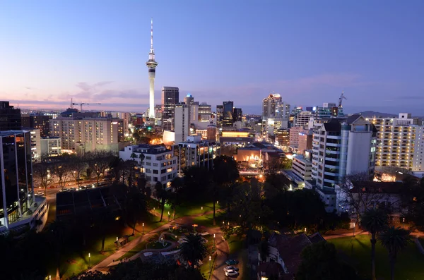 Vista aérea do Centro Financeiro Auckland - Nova Zelândia — Fotografia de Stock