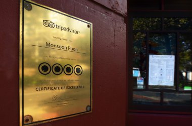 Tripadvisor certificate of excellence