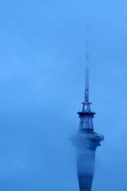 Clouds over Auckland Sky Tower - New Zealand
