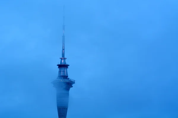 Clouds over Auckland Sky Tower - New Zealand — Stock Photo, Image