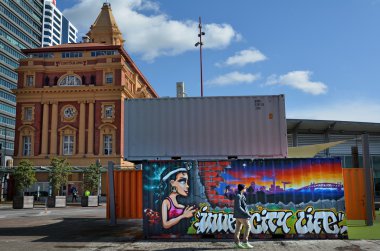The Queens Wharf in Auckland, New Zealand.