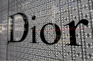 Close up of Dior brand logo clipart