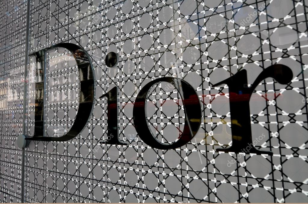 AUCKLAND - AUG 10 2015:Close up of Dior brand logo.Founded in 1947 by Christian Dior, it's one of world's top fashion brands which includes women's clothing, menswear, jewelry and perfume