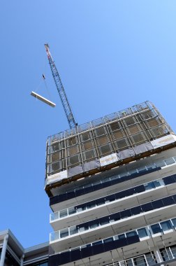 New apartment buildings construction site in Auckland city centr