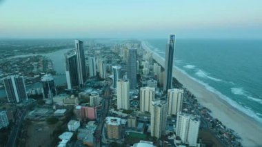 Timelapse Surfers Paradise Cbd Gold Coast Queensland Avustralya