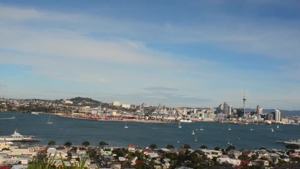 Vista del horizonte de Auckland — Vídeo de stock