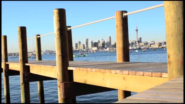 Auckland skyline centro — Vídeo de stock