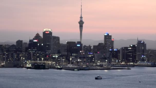 Auckland skyline centro da cidade — Vídeo de Stock