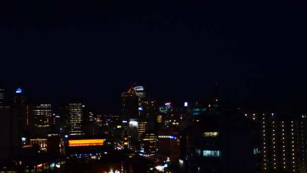 Vue urbaine du centre financier d'Auckland — Video