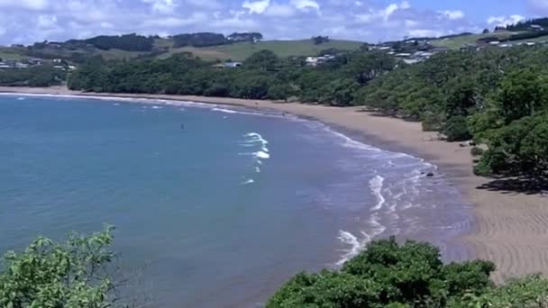 Spiaggia di Coopers a Doubtless bay Northland — Video Stock