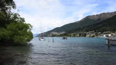 Queenstown cityscape, Yeni Zelanda