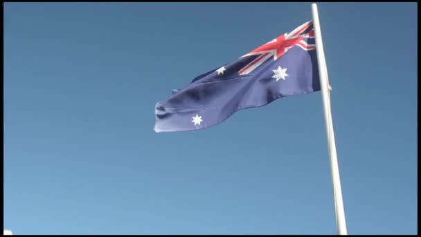 National flag of Australia — Stock Video