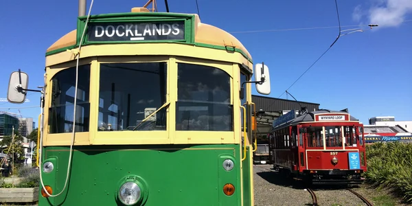 Straßenbahn auckland dockline wynyard viertel — Stockfoto