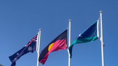 Avustralya 'nın üç resmi bayrağı Avustralya Ulusal Bayrağı, Avustralya Aborjin Bayrağı ve Torres Boğazı Adalı Bayrağı' dır.. 