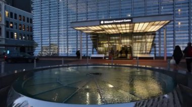 Britomart Transport Centre.It'ın merkezi iş bölgesi Auckland, Yeni Zelanda ve Kuzey Adası ana ana hatta Kuzey terminus toplu taşıma hub