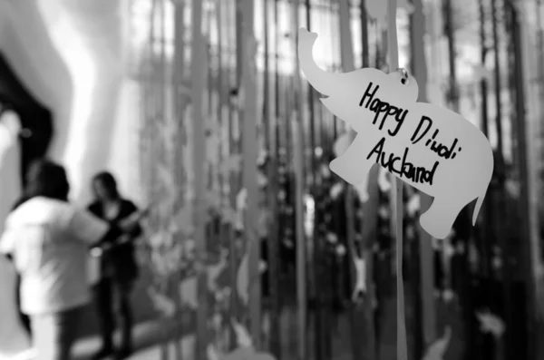 Povo indiano comemorando o festival Diwali em Auckland, Nova Zelândia — Fotografia de Stock
