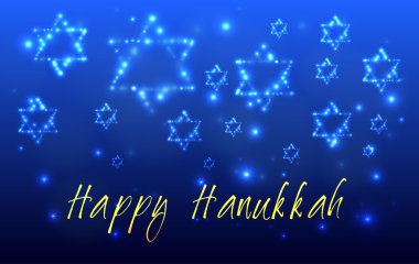 Jewish holiday Hanukkah Greeting Card clipart