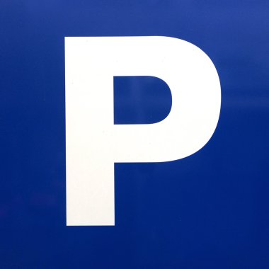 Letter P - Parking Sign