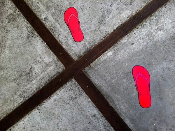 Pink Flip-flops — Stock Photo, Image