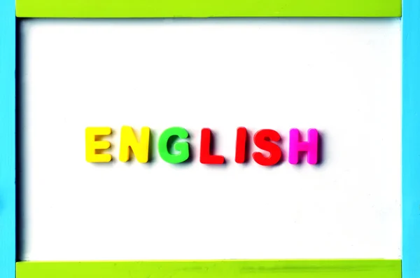 The Word English — Stock Photo, Image